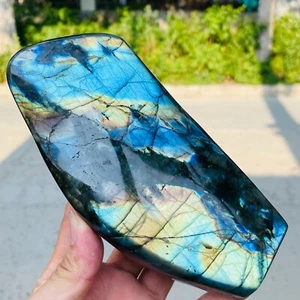 1,94 Pfund großer natürlicher Labradorit Kristall Quarz Mineral Probe Heilung - Bild 1 von 13