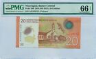 Nicaragua 2014 20 Cordobas Bank Note Gem Unc 66 EPQ PMG