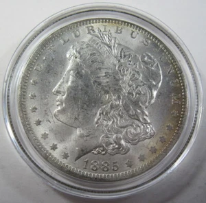 1885-O Silver Morgan Dollar Ch Unc (#46ac) - Picture 1 of 2
