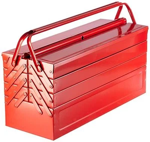 Laser Tool "Bestseller" Red Metal Toolbox Tool Box Cantilever 7 Tray Large 530mm - Picture 1 of 6