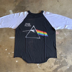 1987 VINTAGE 80s PINK FLOYD THE DARK SIDE OF THE MOON CONCERT TOUR T-SHIRT SZ L - Picture 1 of 13