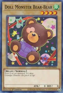 Muñeca Yugioh x3 Monster Bear-Bear 1a Edición Común BACH-EN094 (¡Casi Como Nueva!) - Imagen 1 de 7