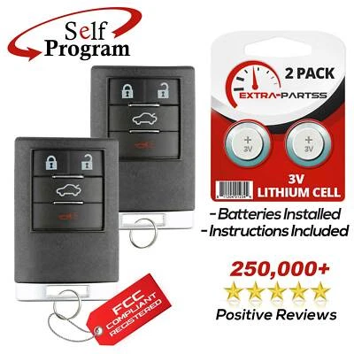 2 For 2008 2009 2010 2011 Cadillac STS Remote Keyless Entry Key Fob - Image 1 of 4