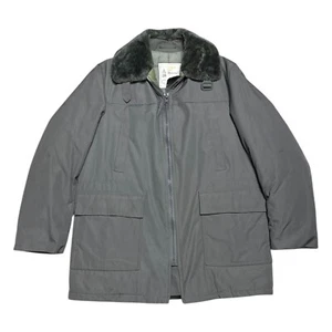 LONDON FOG Vintage 90s Faux Fur Insulated Winter Business Retro Coat Mens Medium - Picture 1 of 6