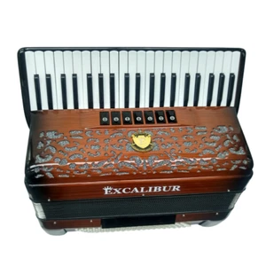 Excalibur Super Classic PSI Series Walnut 120 Bass Piano Accordion - Picture 1 of 7