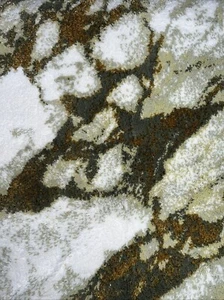 Alfombra de baño Abyss Calacata oliva, 27" x 47", nueva con etiquetas - Imagen 1 de 7