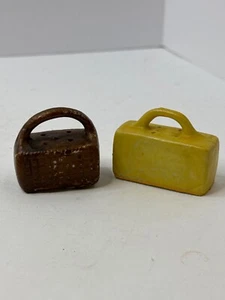Vintage Miniature SUITCASE and VALISE Salt And Pepper Shakers SP13 - Picture 1 of 7