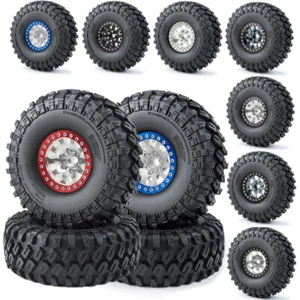 Juego de 4 llantas de goma Beadlock de 1,9 piezas para oruga RC TRX4 axial SCX10 1/10 - Imagen 1 de 57