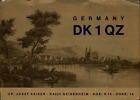 QSL Dk1QZ 1970 Gensenheim Hesse Allemagne Josef Kaiser Village médailles d'or