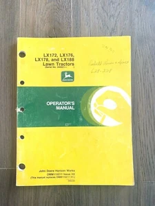 John Deere LX172 LX176 LX178 LX188 Bedienungsanleitung OMM115211 H2 (SN 040001-+) - Bild 1 von 7
