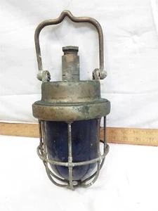 Vintage Schwerguss Messing Schiffslaterne 9-S-2108-L nautisch maritime Sicherheit grün - Bild 1 von 6