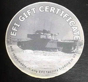 1EFI25D  BRITHISH  EFI  1st Print  25 Cents  Pog  from 2004  not AAFES - Picture 1 of 2