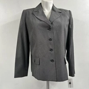 Alfred Dunner Women’s Gray Blazer With Pockets And Lined Size 16 New With Tag - Picture 1 of 19