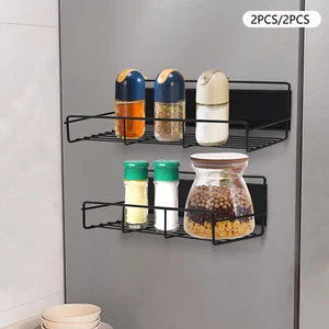 Estante de especias magnético de 4 imanes para refrigerador Buena capacidad de carga - Imagen 1 de 13