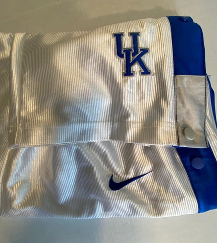 Nike Team Issued Tear Away Snap Basketball Warmup Pants Size L Ky UK Logo Rare Cover