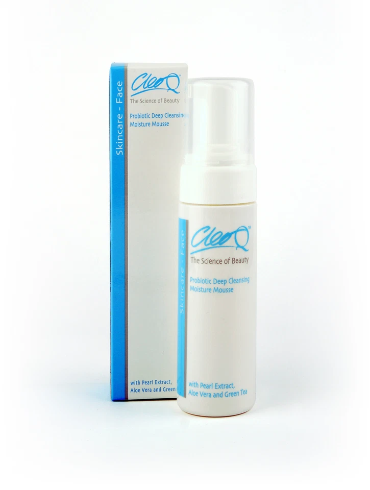 Cleo Q Probiotic Deep Cleanse Foam Facial Wash With Pearl Extract & Aloe 150ml