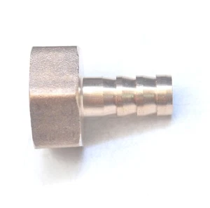 Straight 12 MM ID Barb x 3/4 BSPT British Female Fitting Brass Water Oil Gas Air - Picture 1 of 6