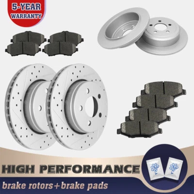 Front & Rear Disc Rotors + Brake Pads for 2008 - 2011 Dodge Nitro Jeep Liberty - Image 1 of 4