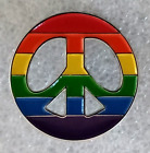 Vtg Anti War Rainbow Colored Peace Sign Pin Original 2000's New NOS
