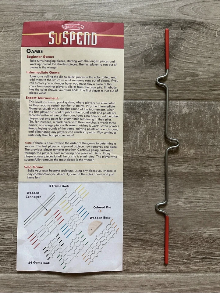 SUSPEND 游戏 RED TIP ROD 替换部件 *( 不包括说明书)* — 第 1/1 张图片