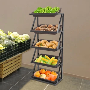 Estante organizador rectangular de exhibición de caramelos para bocadillos de 5 capas al por menor - Imagen 1 de 24