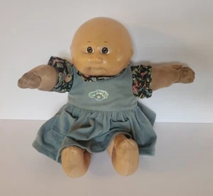 Coleco Cabbage Patch Kids 1982 de colección de Xavier Roberts niño calvo ojos marrones - Imagen 1 de 8