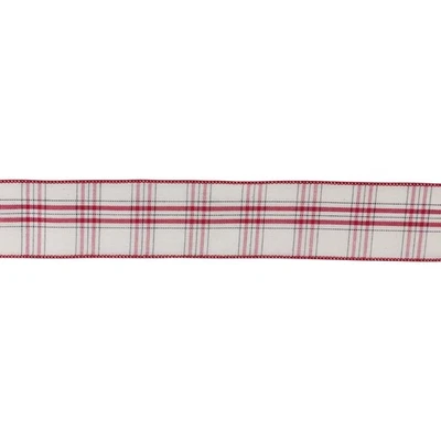 Melrose Plaid Cotton Ribbon (Set of 2) - Image 1 of 2