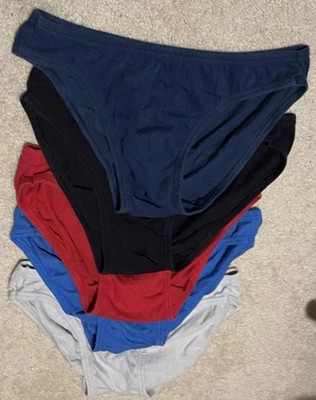 New Jockey Life Men's 5 Pack Bikinis Briefs Underwear XL Stay Cool+ (Solids) - Image 1 of 3