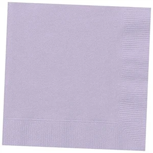 Lavender Solid Beverage Napkins - (Pack of 20) - Perfect for Birthdays, - Picture 1 of 7