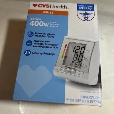 CVS Health Series 400W Wrist Blood Pressure Monitor – Compact, Easy-to-Use, Port - Image 1 of 4