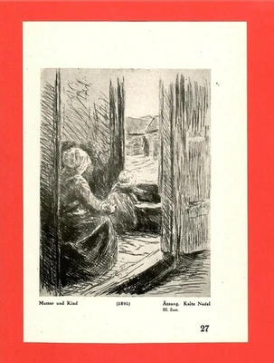 a) Mutter und Kind / b) Katwijk * Max Liebermann (1921) – [LIB-05] - Bild 1 von 2