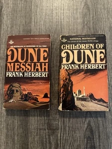 Dune Messiah Vintage And Children Of Dune Paperback Set Frank Herbert Berkley - Picture 1 of 4