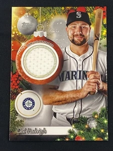Cal Raleigh 2025 Topps Holiday Baseball #PR-CR Game Used Player Relic Mariners - Picture 1 of 6