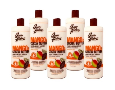Queen Helene Mango Cacao Manteca Mano Cuerpo Loción 32 OZ Paquete de 5 Foto 1 de 4
