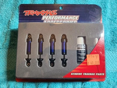 Anodized Aluminum GTM Shocks Assembled w/o Springs (4) Traxxas 9764-Blue TRX-4M - Image 1 of 2