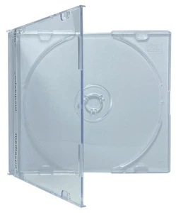 100 SLIM Clear CD Jewel Cases - Picture 1 of 4