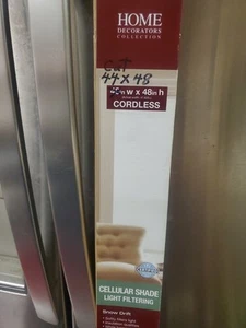 CUT 44" X 48" Snow Drift Light Filtering Cordless Cellular Shade - Picture 1 of 1