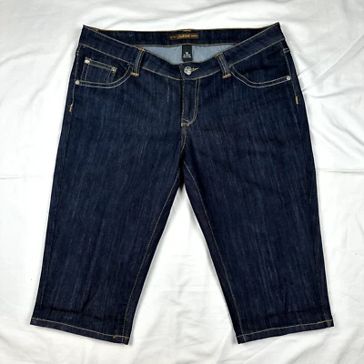 Pantalones Cortos de Jean Bermudas Southpole Para Mujer Talla 18 Denim Bordados Elásticos Y2K Foto 1 de 4