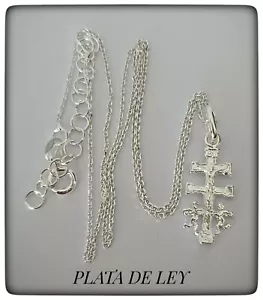 CRUZ DE CARAVACA PLATA DE LEY 925 ml CROSS OF CARAVACA PENDANT IN SILVER - Imagen 1 de 4