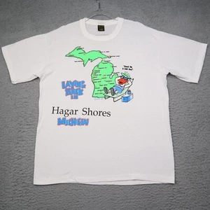 Vintage T-Shirt Mens XL "Quack Me A Cold One" Duck Michigan Hagar Shores USA 89 - Picture 1 of 14