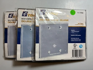 Wetterfeste Doppel 2-Gang Outdoor Box Platten/Dichtungen (3er Pack) Schrauben Topas WC2B - Bild 1 von 10
