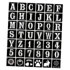 ASMPIO Letter Stencils Symbol Numbers Craft Stencils, 42 Pcs Reusable 6 Inch