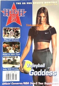 Gabrielle Reece Front Cover & Article High 5 Magazine 1995 Volleyball Goddess - Picture 1 of 3