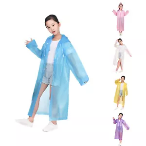 Children Raincoat Kids Raincoat Poncho Raincoat Jacket Waterproof Rain Coat - Picture 1 of 17