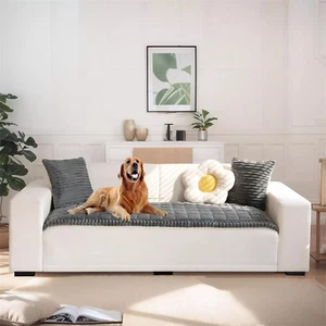 Copridivano 1 2 3 4 Posti, Divertente Copridivano Fuzzy per 70*180cm, Grigio Scuro - Foto 1 di 7