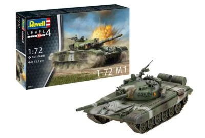 KIT MODELLINO MILITARE CARRO ARMATO REVELL T-72 M1 MODELLISMO SCALA 1/72 - Immagine 1 di 4