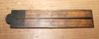 Vintage STANLEY Ruler 72 1/2 Boxwood & Brass Carpenters' Folding Rule