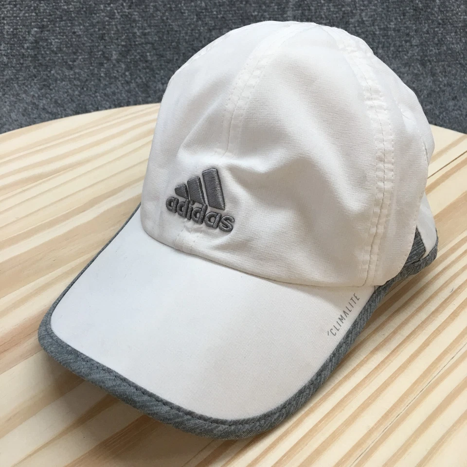 Adidas Climalite Baseball Hat Womens White One Size Curved Brim Embroidered Logo - Image 1 of 4