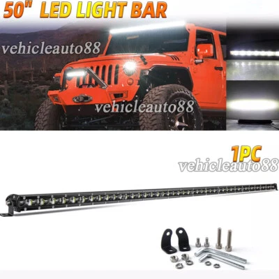 50"INCH 1500W Led Light Bar Spot Flood Combo Offroad Driving 4X4 Truck ATV 52" - Image 1 of 4