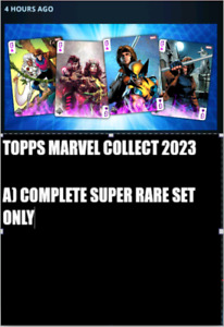 ⭐TOPPS MARVEL COLLECT TOPPS SHOWCASE GAMBIT SERIES 3 COMPLETE SUPER RARE SET⭐